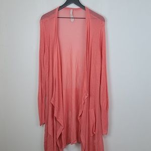 Seven7 Melissa McCarthy Open Knit Cardigan Size 3x